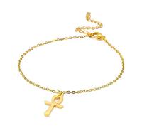 EUEAVAN Ankh - Pulsera para mujeres y hombres, amuleto de oración clave de la vida, colgante clásico africano, joyería religiosa egipcia, regalos personalizados, Acero inoxidable