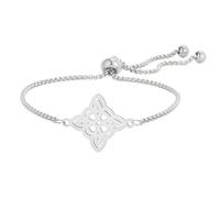 EUEAVAN Brujas Nudo Pulsera Nudo Celta Tobillera Nudo De Bruja Buena Suerte Triquetra Trinidad Amuleto Wiccan Joyería Regalos irlandeses para las mujeres (plata 4)