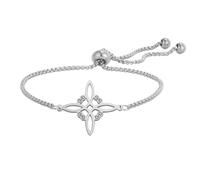 EUEAVAN Brujas Nudo Pulsera Nudo Celta Tobillera Nudo De Bruja Buena Suerte Triquetra Trinidad Amuleto Wiccan Joyería Regalos irlandeses para las mujeres (plata)