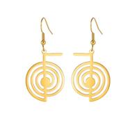 EUEAVAN Collar con Símbolo de Reiki Cho Ku Rei Collar con Símbolo de Energía Cho Ku Rei Amuleto de Reiki Colgante de Curación para Mujeres Joyería de Geometría Sagrada Yoga Espiral de Poder Joyería de