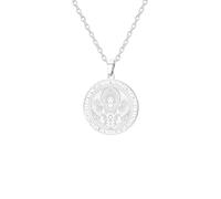 EUEAVAN Collar de diosa egipcia Isis con colgante de cruz Ankh clave de la vida del antiguo ojo egipcio de Horus, amuleto de protección, joyería religiosa, regalo para mujeres y hombres, Medio, Acero