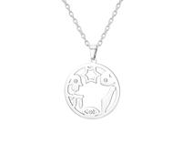 EUEAVAN Collar de estrella de David Chai con la mano de Hamsa, mal de ojo, colgante de mapa de Israel, amuleto de protección judía, amuleto hebreo, fe hebrea, cábala, bendición, joyería de Israel