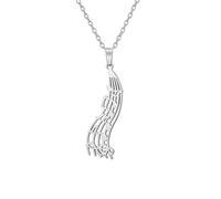 EUEAVAN Collar de notas musicales para mujer, colgante de clave de sol, joyería musical, regalo inspirador para amantes de la música, músicos, profesores, Medio, Acero inoxidable, Sin piedra preciosa