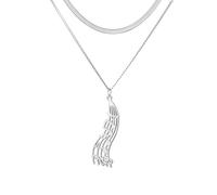 EUEAVAN Collar de notas musicales para mujer, colgante de clave de sol, joyería musical, regalo inspirador para amantes de la música, músicos, profesores, Medio, Acero inoxidable, Sin piedra preciosa