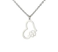 EUEAVAN Collar de trébol de cuatro hojas, colgante de corazón de trébol verde, nudo celta de la buena suerte, joyería de amistad, accesorios del día de San Patricio, regalo irlandés para mujer