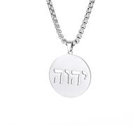 EUEAVAN Hebreo Collares Judaísmo Religión Faithchai Collar Jehová Colgantes Biblia hebrea Dios Nombres Joyería Hanukkah Israel Amuletos Regalos Cristianismo Mujeres Hombres