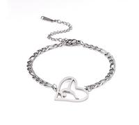 EUEAVAN Inspirador gimnasta pulsera amor encantos gimnasia pulsera bailarina deportes amantes danza solo gimnasia equipo joyería mujer entrenador hija