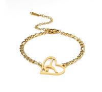 EUEAVAN Inspirador gimnasta pulsera amor encantos gimnasia pulsera bailarina deportes amantes danza solo gimnasia equipo joyería mujer entrenador hija