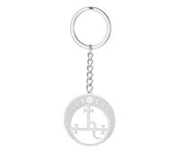 EUEAVAN Llavero de Lilith Sigilo de Lilith Diosa Fase lunar Llavero Bruja Pagana Hécate Mitología Amuleto Triple Luna Diosa Joyería Bruja Regalos Mujeres Hombres (plata)