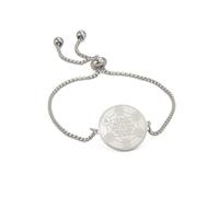 EUEAVAN Metatron - Pulsera de cubo ajustable de doble cara con sellos de arcángel de geometría sagrada, 72 nombres de Dios, Cabalá, San Miguel, protección, talismán, religión, joyería de regalo para