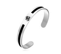 EUEAVAN OM OHM AUM - Pulsera de armonía espiritual hindú con símbolos sánscritos, brazalete para chakras, yoga, amuleto budista, joyería religiosa, regalo de meditación para hombres y mujeres