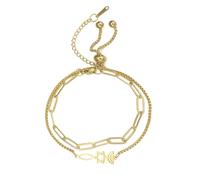 EUEAVAN Pulsera con sello mesiánico para mujer, estrella de David Jesús, pez menorá, pulsera de Jerusalén, cruz de Jerusalén, amuleto religioso, joyería de Hanukkah, símbolo de oración, adjustable