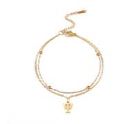 EUEAVAN Pulsera con símbolo psi para mujeres con alfabeto griego, psicología, psiquiatría, colgante con signo médico, joya psicoterapeuta psicólogo regalo, Medio, Acero inoxidable, No es una piedra