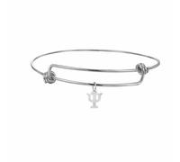 EUEAVAN Pulsera con símbolo psicológico para mujer, pulsera del alfabeto griego, psicología, psiquiatría, colgante de signo médico, joyería, psicoterapeuta, regalo de psicólogo, M, Acero inoxidable