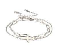 EUEAVAN Pulsera de avión ajustable hecha a mano con cuerda trenzada de la suerte, pulsera de cuerda roja de la suerte, joyería de piloto de aviación, regalo de recuerdo para asistentes de vuelo