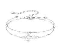 EUEAVAN Pulsera de cruz ortodoxa hecha a mano con cuerda de la suerte IC XC NIKA Jesucristo, pulsera de cruz griega bizantina, amuleto religioso oriental, regalo cristiano católico para mujeres y