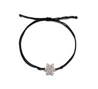 EUEAVAN - Pulsera de cubeta de metatrón, ajustable, geometría sagrada, arcángel, hecha a mano, cuerda trenzada, cadena roja de la suerte, cábala, joyería de amuleto para mujer