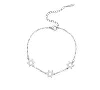 EUEAVAN Pulsera de estrella de David, hexagrama, judía, casera, de cuerda roja, amuleto de fe hebrea, bendición, cábala, joyería religiosa, regalo de Israel Hanukkah para mujeres, ajustable, Acero
