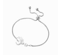 EUEAVAN Pulsera de fénix para mujer, pulsera de Nirvana de Fénix, pulsera mitológica de pájaro ascendente de las cenizas, regalo de inspiración, ajustable, Acero inoxidable, Sin piedra preciosa
