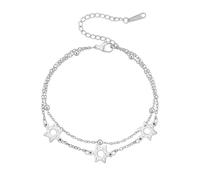 EUEAVAN - Pulsera hexagonal de estrella de David hecha en casa con hebreo y amuleto de fe hebrea, cábala, bendición, joyería religiosa, Israel Hanukkah, regalo para mujeres, ajustable, Acero