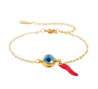 EUEAVAN Pulseras ajustables contra el mal de ojo con 7 nudos, hechas a mano, cuerda roja de la suerte, tobilleras, amuleto de protección de la cábala griega, regalo para mujeres y hombres