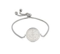 EUEAVAN Sello del 7º Arcángel Miguel Pulsera para Mujeres Sello de Los Siete Arcángeles Talismán San Miguel Amuleto de Acero Inoxidable Joyería Pagana