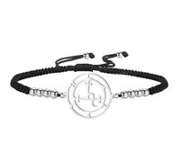 EUEAVAN Sigil of Lilith - Pulsera para mujer, tobillera de Hécate, hecha a mano, cuerda trenzada de la suerte, cuerda roja, amuleto gótico, triple luna, diosa, joyería, mitología pagana, regalo de