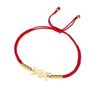 EUEAVAN Triple Luna Diosa Pentagrama Estrella Hilo Cera Pulsera Amuleto Pentagrama Religión Brazalete Acero Inoxidable Joyería Símbolo Witchcraft Regalos para Mujeres, talla única, No es una piedra