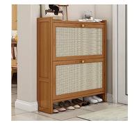 EUEIQCBZ Gabinete de Zapatos de Madera para la Entrada diseño Delgado Moderno con Puertas Almacenamiento de Zapatillas Independientes para Dormitorio del Pasillo y Sala de Estar Oculto solución de