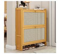 EUEIQCBZ Gabinete de Zapatos de Madera para la Entrada diseño Delgado Moderno con Puertas Almacenamiento de Zapatillas Independientes para Dormitorio del Pasillo y Sala de Estar Oculto solución de