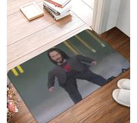 EUEKQOIB Alfombra de jardín para Puerta de Entrada de Mine Keanu Reeves para Cocina baño y jardín