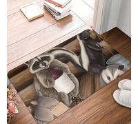 EUEKQOIB Felpudo Antideslizante con diseño de Animal Jug Band The Roadkill Rebels para Cocina Entrada balcón etc.