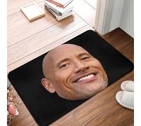 EUEKQOIB Felpudo Antideslizante con diseño de Dwayne The Rock Face para baño Cocina Dormitorio balcón Puerta Suelo Entrada