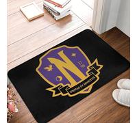 EUEKQOIB Felpudo Antideslizante con Escudo de Nevermore Academy (Limpio) Alfombra para Cocina Entrada Sala de Estar