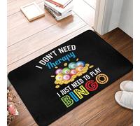 EUEKQOIB Felpudo Antideslizante con Texto I Just Need To Play Bingo para baño Cocina Inodoro Puerta de Entrada