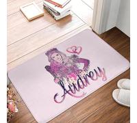 EUEKQOIB Felpudo Antideslizante de Audrey Descendants (Pretty Pink Princess Queen Girl) para Cocina Entrada hogar Sala de Estar.