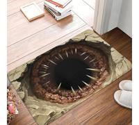 EUEKQOIB Felpudo con diseño de Trampa para Monstruos Antideslizante para Cocina baño y Sala de Estar.