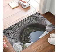 EUEKQOIB Felpudo con Estampado 3D de Abismo Antideslizante para Cocina baño y Sala de Estar