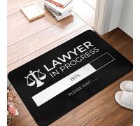 EUEKQOIB Felpudo con Texto en inglés Abogado en Progreso Antideslizante Divertido Cocina baño y balcón.