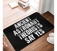 EUEKQOIB Los teóricos de los Antiguos astronautas Dicen Que sí Divertido Extraterrestre Felpudo Antideslizante Alfombra para el Suelo Entrada de la Cocina hogar Sala de Estar reposapiés