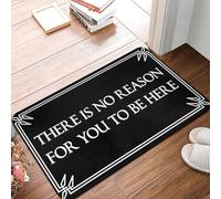 EUEKQOIB No Hay razón para Que estés aquí Puerta de Entrada Piso Entrada Exterior Cocina Baño Felpudo Jardín Alfombra Alfombra