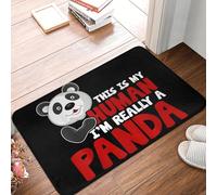 EUEKQOIB Pandas Este es mi Hu Soy Realmente un Panda Felpudo Antideslizante Alfombra de Piso Alfombra de Entrada de Cocina Hogar Dormitorio Reposapiés