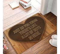 EUEKQOIB Solo para Que sepas Que Hay Muchos Chicos aquí Felpudo Antideslizante Alfombra de baño Alfombra de jardín Puerta de Garaje Alfombra de Entrada