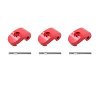 EUETVEXERK Compatible for Scooter eléctrico Xiaomi M365 Pro for bisagra de aleación Reforzada, Gancho Plegable, Piezas de Repuesto, 3, 5 Accesorios para Scooters(3pc Red)