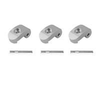 EUETVEXERK Compatible for Scooter eléctrico Xiaomi M365 Pro for bisagra de aleación Reforzada, Gancho Plegable, Piezas de Repuesto, 3, 5 Accesorios para Scooters(3pc Silver)