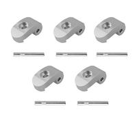 EUETVEXERK Compatible for Scooter eléctrico Xiaomi M365 Pro for bisagra de aleación Reforzada, Gancho Plegable, Piezas de Repuesto, 3, 5 Accesorios para Scooters(5pc Silver)