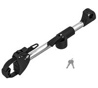 EUFAB 11248 - Soporte para Marco con Correa Ajustable (40 cm), Color Negro y Plateado