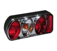 Eufab 11503 - Faro trasero completo para portabicicletas (ahumado, izquierdo)