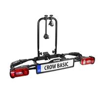 EUFAB 11569 Crow Basic - Portabicicletas para Bicicleta eléctrica (parcialmente montado, para 2 Bicicletas)