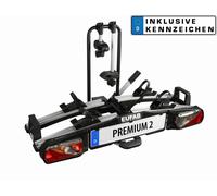 Eufab Bicicleta Portabicicletas PREMIUM II, Plegable, Para Maletero Trasero